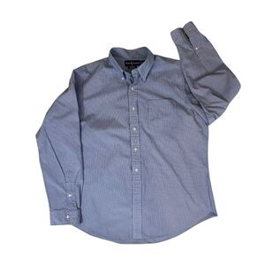 Ralph Lauren Custom Fit Button Down Shirt Mens XL Blue Plaid Long Sleeve